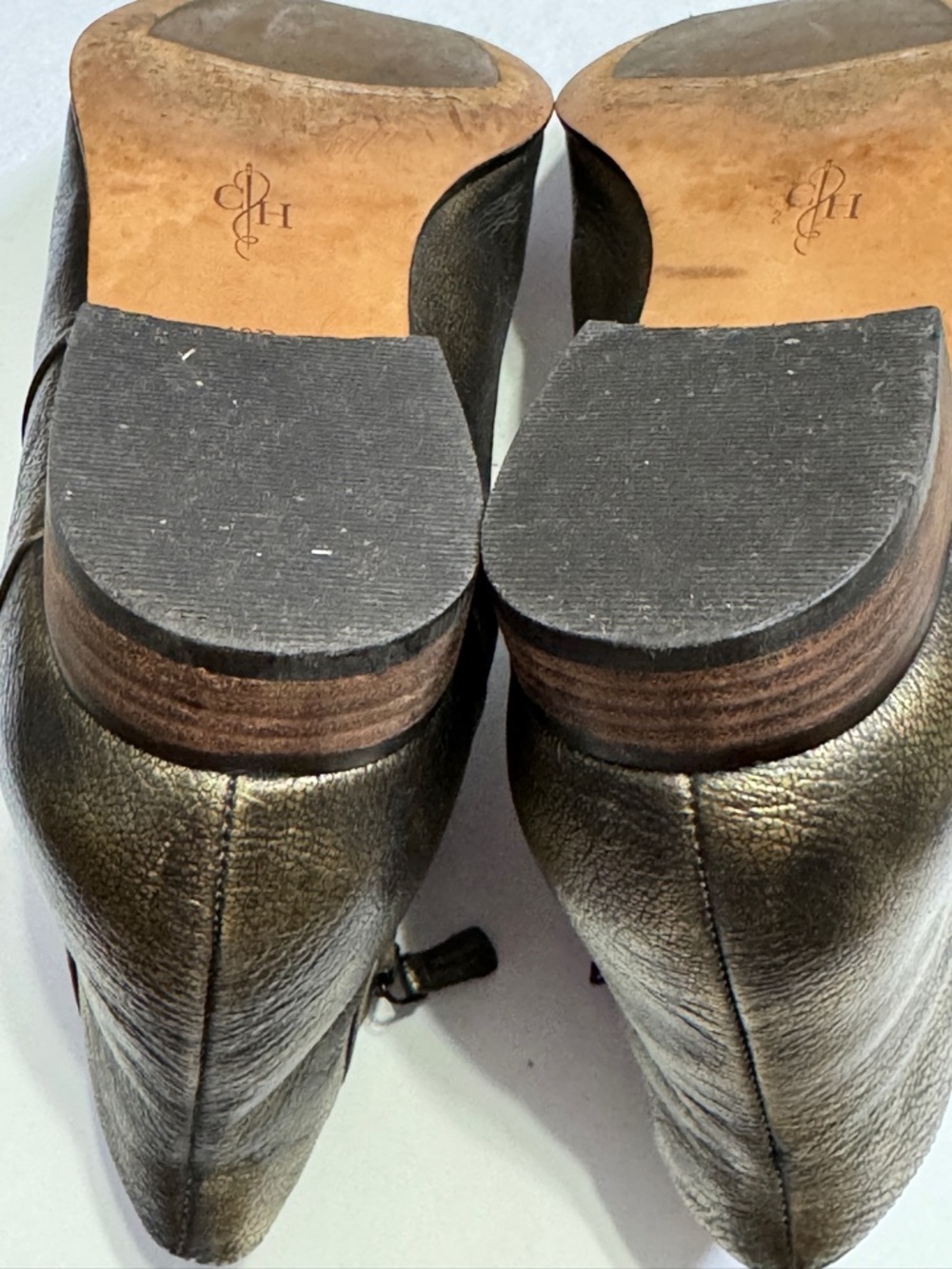 Cole Haan Allen Women’s Metallic Gold Ankle Booties Sz. 10B - Picture 12 of 14